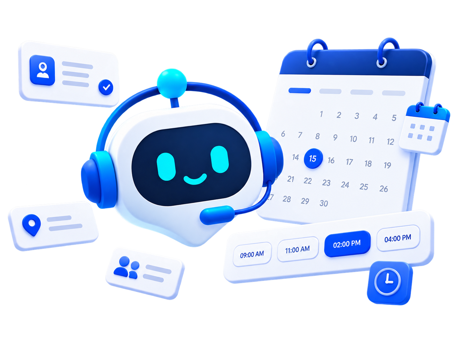 VENZY AI scheduling assistant with calendar